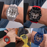 Guess Phoenix Multifunction Black Dial Red Rubber Strap Watch for Men - GW0203G4 Authentic Buy Shop Now