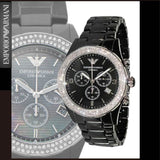 Emporio Armani Ceramica Black Dial Black Ceramic Strap Watch For Men - AR1455 Authentic Buy Shop Now