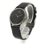 Calvin Klein Skirt Black Dial Black Leather Strap Watch for Women - K2U231C1 Authentic Buy Shop Now