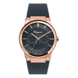 Salvatore Ferragamo Sapphire Black Dial Black Silicone Strap Watch for Men - SFHP00420 Authentic Buy Shop Now
