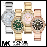 Michael Kors Kerry Green Dial Gold Steel Strap Watch for Women - MK3409 Authentic Buy Shop Now
