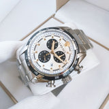 Versace V-Ray Chronograph Quartz Silver Dial Silver Steel Strap Watch For Men - VE2I00321 Authentic Buy Shop Now