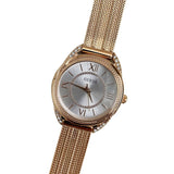 Guess Whisper Silver Dial Rose Gold Mesh Bracelet Watch for Women - W1084L3 Authentic Buy Shop Now