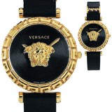 Versace Palazzo Empire Greca Black Dial Black Leather Strap Watch for Women - VEDV00119 Authentic Buy Shop Now