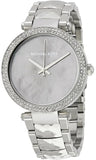Michael Kors Parker Mother of Pearl Silver Steel Strap Watch for Women - MK6424 Authentic Buy Shop Now
