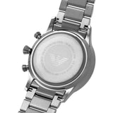Emporio Armani Giovanni Chronograph Blue Dial Grey Steel Strap Watch For Men - AR11348 Authentic Buy Shop Now