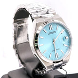 Citizen Tsuyosa Automatic Turquoise Dial Silver Steel Strap Watch For Men - NJ0151-88M Authentic Buy Shop Now