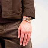 D1 Milano Ultra Thin Brown Dial Gold Steel Strap Watch for Unisex - D1-UTBJ10 Authentic Buy Shop Now