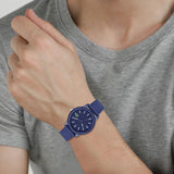 Lacoste 12.12 Blue Dial Blue Silicon Strap Watch for Men - 2010987 Authentic Buy Shop Now