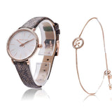 Michael Kors Pyper Quartz Silver Dial Brown Leather Strap Watch for Women - MK1036 Authentic Buy Shop Now