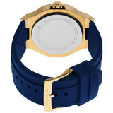 Michael Kors Lennox Three Hand White Dial Blue Silicone Strap Watch For Women - MK7333 Authentic Buy Shop Now
