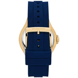 Michael Kors Lennox Three Hand White Dial Blue Silicone Strap Watch For Women - MK7333 Authentic Buy Shop Now