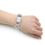 Michael Kors Empire Three Hand Silver Dial Silver Steel Strap Watch For Women - MK7407 Authentic Buy Shop Now