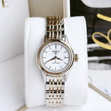 Tissot Carson Automatic Silver Dial Two Tone Steel Strap Watch For Women - T085.207.22.011.00 Authentic Buy Shop Now