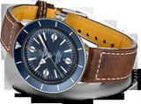 Breitling Superocean Heritage '57 Blue Dial Brown Leather Strap Watch for Men - A10370161C1X1 Authentic Buy Shop Now