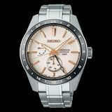 Seiko Presage Sharp Edged Series Automatic GMT Champagne Dial Silver Steel Strap Watch For Men - SPB273J1 Authentic Buy Shop Now