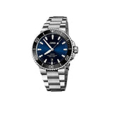 Oris Aquis Date Blue Dial Silver Steel Strap Watch for Men - 0173377304135-0782405PEB Authentic Buy Shop Now