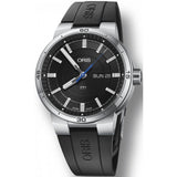 Oris TT1 Day Date Black Dial Black Rubber Strap Watch for Men - 0173577524154-0742406FC Authentic Buy Shop Now