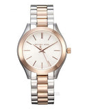 Michael Kors Runway White Dial Two Tone Stainless Steel Strp Watch for Women - MK3204A Authentic Buy Shop Now