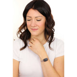Daniel Wellington Quadro Melrose Black Dial Rose Gold Mesh Bracelet Watch For Women - DW00100432 Authentic Buy Shop Now