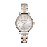 Michael Kors Sophie Chronograph Silver Dial Two Tone Steel Strap Watch For Women - MK3880 Authentic Buy Shop Now