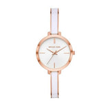 Michael Kors Jaryn Analog White Dial Two Tone Steel Strap Watch For Women - MK4342 Authentic Buy Shop Now