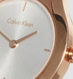 Calvin Klein Class White Dial Rose Gold Steel Strap Watch for Women - K6R23626 Authentic Buy Shop Now