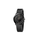 Calvin Klein Minimal Black Dial Black Mesh Bracelet Watch for Women - K3M22421 Authentic Buy Shop Now