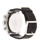 Calvin Klein City Chronograph Black Dial Black Leather Strap Watch for Men - K2G271C1 Authentic Buy Shop Now