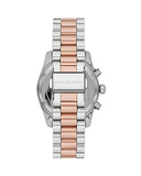 Michael Kors Lexington Chronograph Rose Gold Dial Two Tone Steel Strap Watch For Women - MK7219 Authentic Buy Shop Now