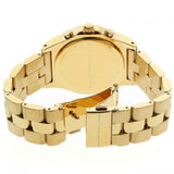 Marc Jacobs Blade Chronograph Black Dial Gold Steel Strap Watch for Women - MBM3309 Authentic Buy Shop Now