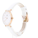 Daniel Wellington Petite White Dial White Leather Strap Watch For Women - DW00100249 Authentic Buy Shop Now