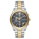 Emporio Armani Paolo Chronograph Grey Dial Two Tone Steel Strap Watch For Men - AR11527 Authentic Buy Shop Now