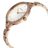 Calvin Klein Graphic Silver Dial Rose Gold Steel Strap Watch for Women - K7E23646 Authentic Buy Shop Now