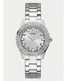 Guess Sparkler Diamonds Silver Dial Silver Steel Strap Watch for Women - GW0111L1 Authentic Buy Shop Now
