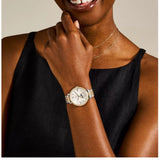 Fossil Jacqueline Moonphase Mother of Pearl Dial Gold Steel Strap Watch for Women - ES5167 Authentic Buy Shop Now
