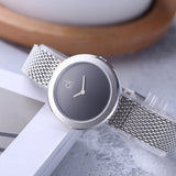 Calvin Klein Firm Black Dial Silver Mesh Bracelet Watch for Women - K3N23121 Authentic Buy Shop Now