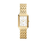 Fossil Raquel Three Hand Date White Dial Gold Steel Strap Watch For Women - ES5220 Authentic Buy Shop Now