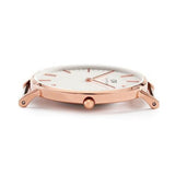 Daniel Wellington Classic Bristol White Dial Brown Leather Strap Watch For Women - DW00100039 Authentic Buy Shop Now