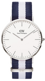 Daniel Wellington Classic Glasgow White Dial Two Tone NATO Strap Watch For Men - DW00100018 Authentic Buy Shop Now