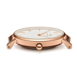 Daniel Wellington Petite White Dial White Leather Strap Watch For Women - DW00100249 Authentic Buy Shop Now