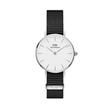 Daniel Wellington Classic Petite Cornwall White Dial Black Nylon Strap Watch For Women - DW00100252 Authentic Buy Shop Now