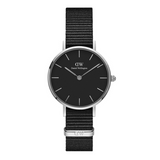 Daniel Wellington Petite Cornwall Black Dial Black Nylon Strap Watch For Women - DW00100248 Authentic Buy Shop Now