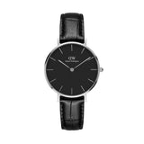 Daniel Wellington Classic Petite Reading Black Dial Black Leather Strap Watch For Women - DW00100179 Authentic Buy Shop Now