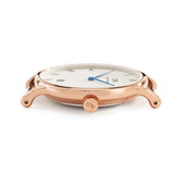 Daniel Wellington Dapper Bristol White Dial Brown Leather Strap Watch For Women - DW00100094 Authentic Buy Shop Now