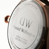 Daniel Wellington Dapper York White Dial Brown Leather Strap Watch For Women - DW00100093 Authentic Buy Shop Now