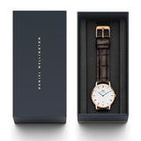 Daniel Wellington Dapper Sheffield White Dial Black Leather Strap Watch For Men - DW00100092 Authentic Buy Shop Now