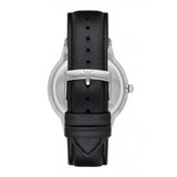 Emporio Armani Renato Analog Black Dial Black Leather Strap Watch For Men - AR8035 Authentic Buy Shop Now