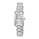Emporio Armani Classic Diamonds Silver Dial Silver Steel Strap Watch For Women - AR3170 Authentic Buy Shop Now
