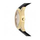 Guess Clarity Gold Dial Black Silicone Strap Watch for Women - GW0109L1 Authentic Buy Shop Now